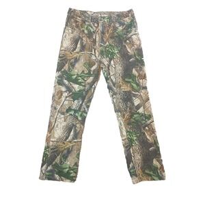 RealTree Hardwoods Camo Pants Mens 34x29 Brown Green Forest Camouflage Hunting